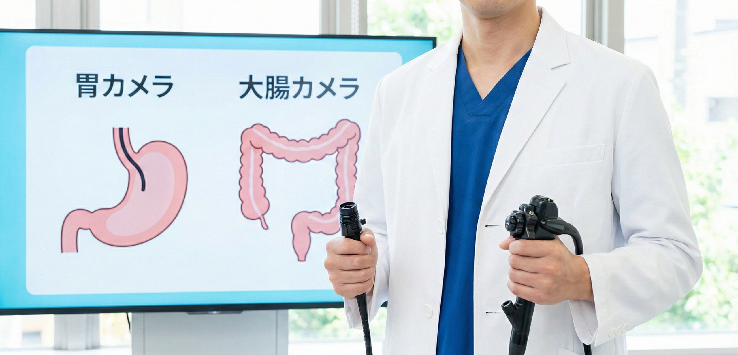【内視鏡検査のすべて】胃カメラと大腸カメラの違い・同日検査のメリットを消化器専門医が解説