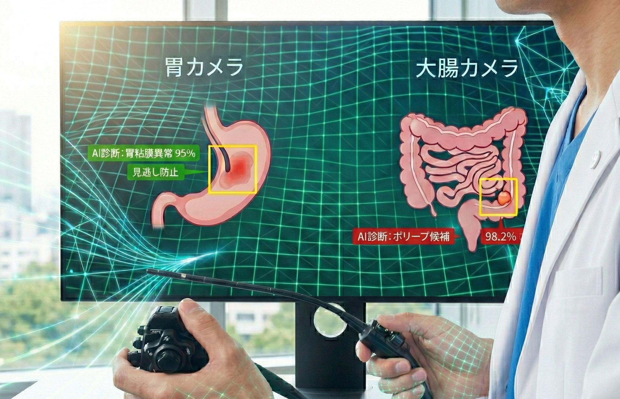 【消化器内科専門医監修】最新のAI内視鏡診断システムとは？見逃しを防ぐ高精度な検査技術