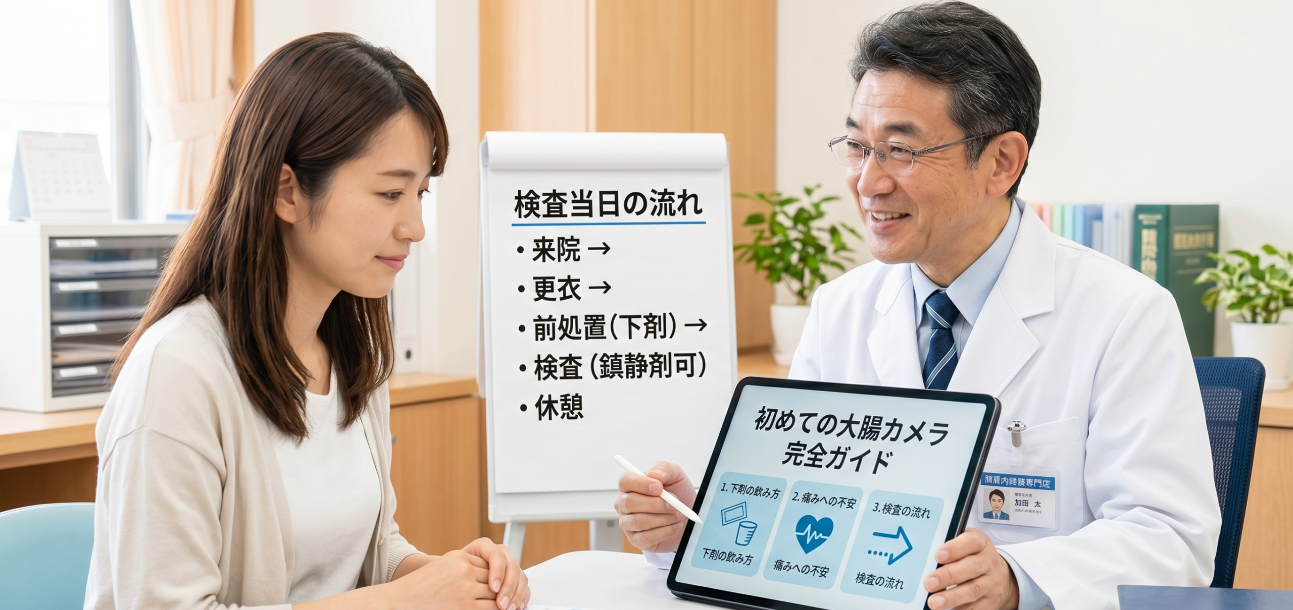 【消化器内科専門医監修】初めての大腸カメラ｜検査の流れ・痛み・下剤について専門医が完全ガイド